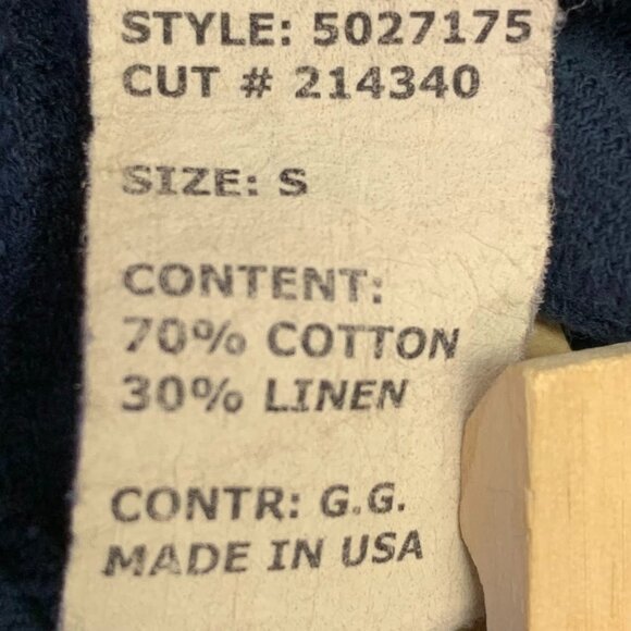 Cut Loose Women's Linen Blend‎ 3/4 Sleeve Boat Neck Pullover Shirt Size S - Picture 9 of 12